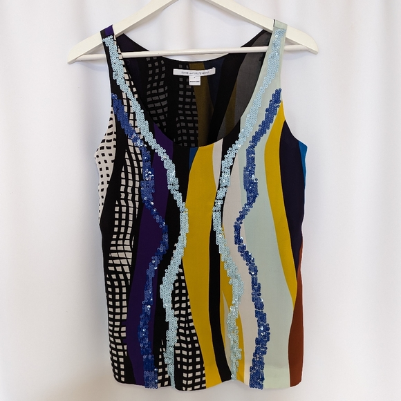 DVF Silk Top, Size XS - Picture 2 of 11
